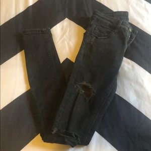 Zara Destroyed/Distressed Skinny Jeans